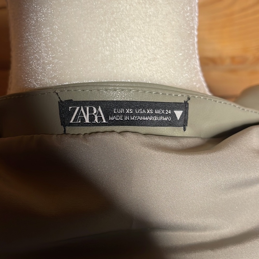 Zara Button Up Belted Jacket Extra Small - image 6